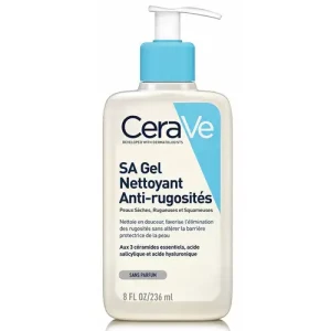 Gel Nettoyant Anti-Rugosités​ à l’Acide Salicylique​ POUR PEAUX SÈCHES, RUGUEUSES ET SQUAMEUSES FORMULE EXFOLIANTE