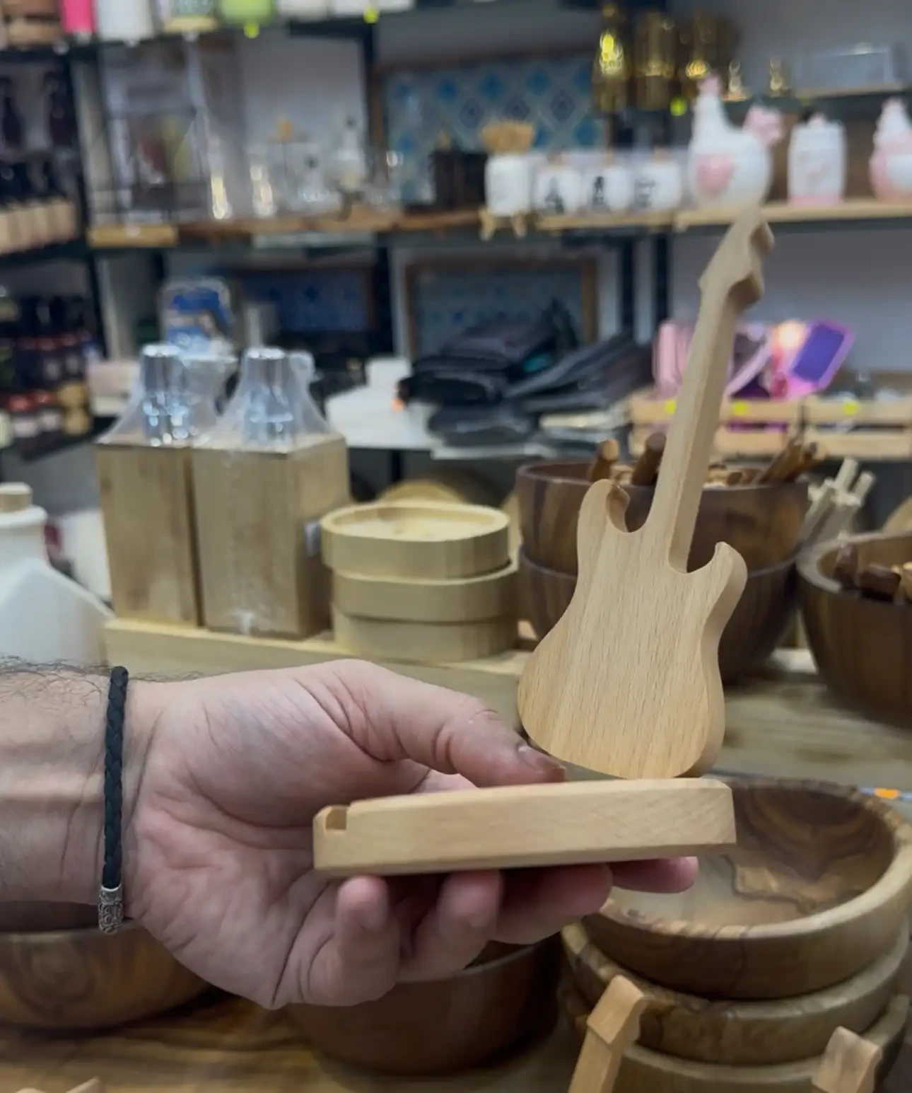 Support téléphone guitare