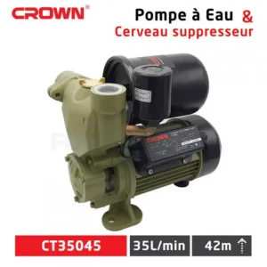 محرك أوتوماتيكي أصلي من كراون لضخ المياه بقوة ضغط عالية Pompe à Eau & Cerveau Suppresseur Crown CT35045