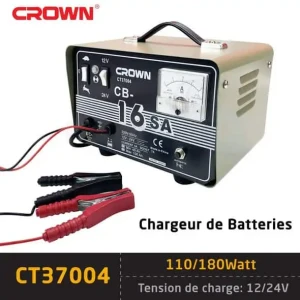 شاحن بطارية السيارات الأصلي من كراون لسيارات والدرجات النارية Car Battery Charger 12V/24V CROWN CT37004