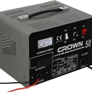 شاحن بطارية السيارات الأصلي من كراون متوافق مع كل السيارات Chargeur De Batteries De Voitures Et Motos 12V/24V CROWN CT37006