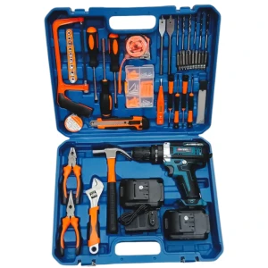 علبة أدوات مع مفك براغي  Caisse a outils avec visseuse  SSTEEL 21V 2.0A  75PCS