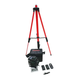 جهاز ضبط المستوى بالليزر niveau laser 4D Avec Perche 5m  CROWN CT44150