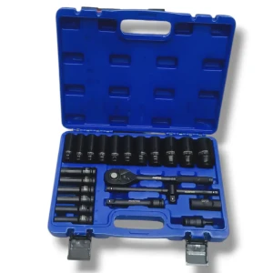 علبة المفاتيح 22 قطعة Caisse Douilles de 22Pcs 1/2″